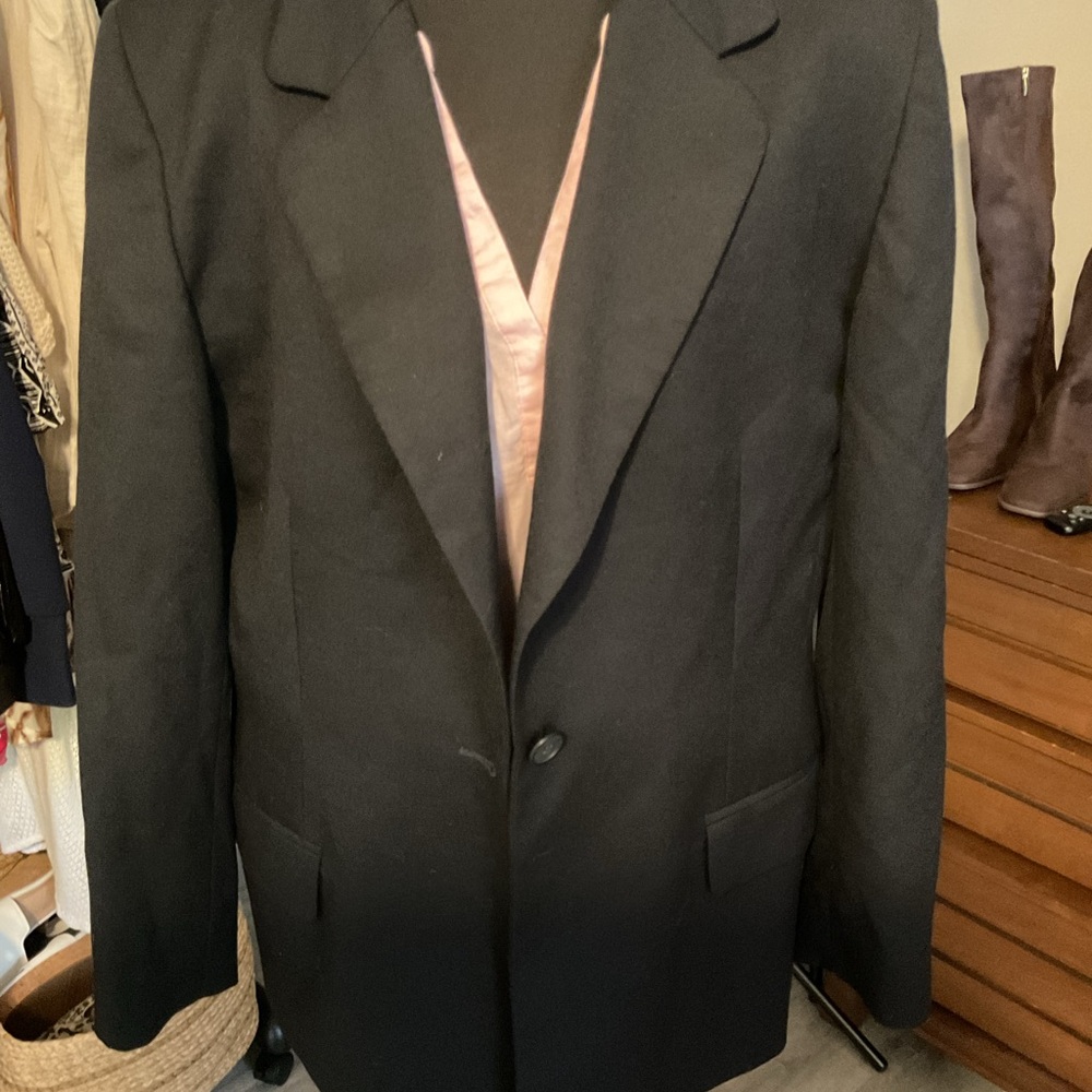 Pendleton Black Wool Apparel 100% Virgin Wool Siz… - image 1